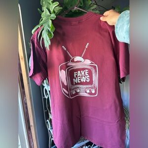 Handmade sparkly Retro TV graphic Tshirt